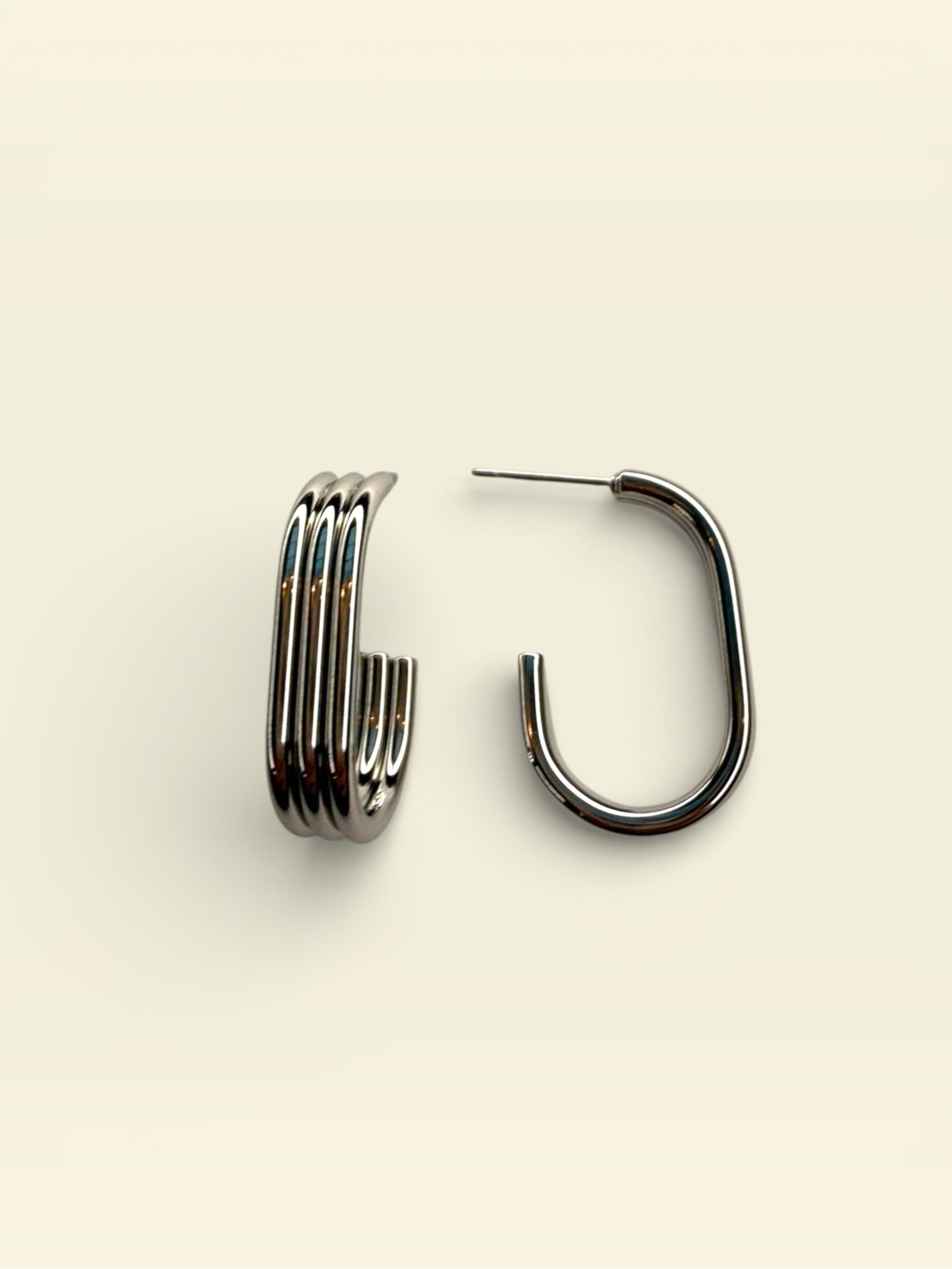 PENDIENTES TRIPLE OVALO